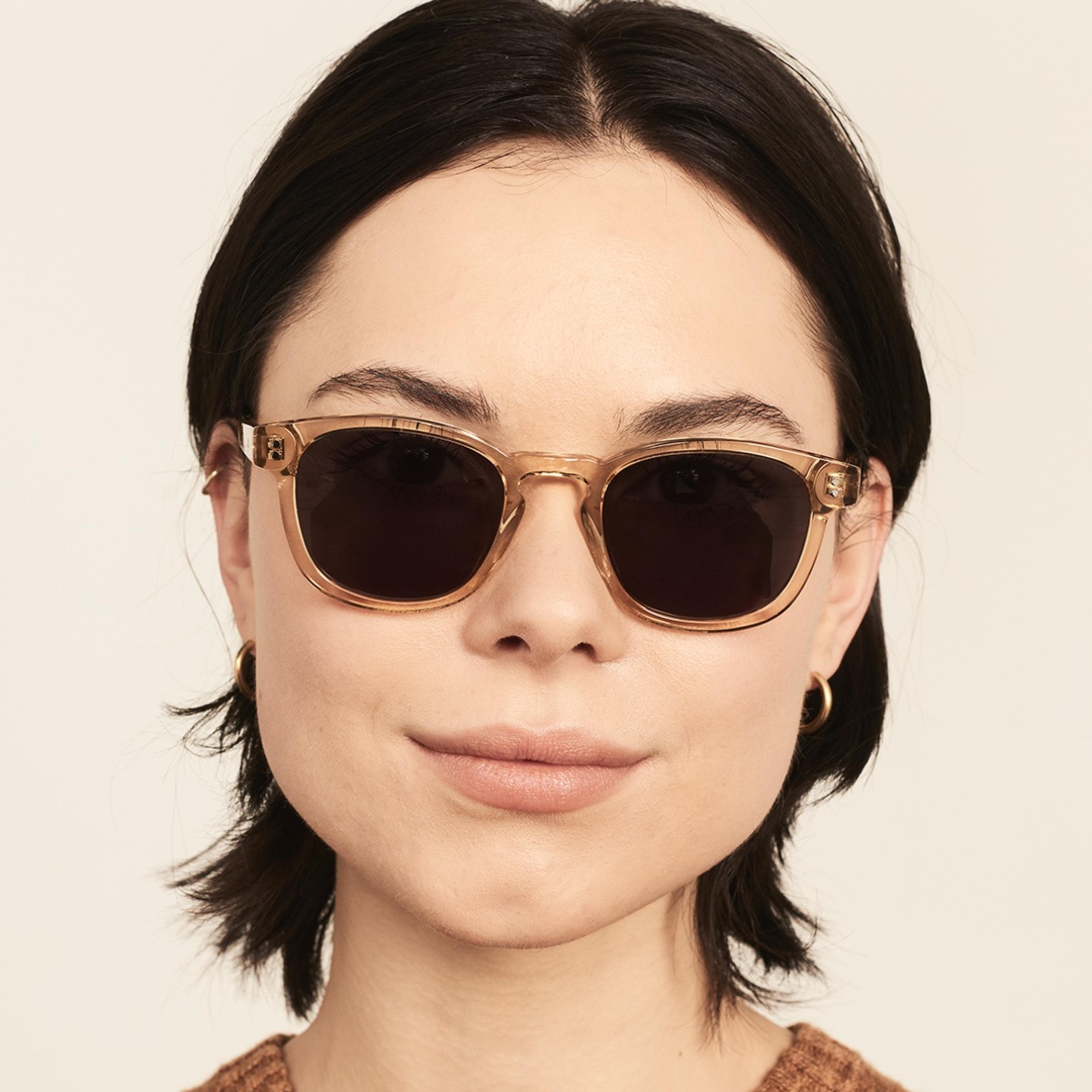 Ace & Tate Sunglasses | Square Acetate in Yellow